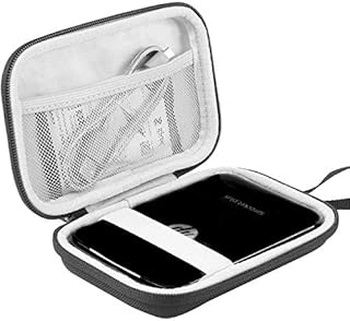 Khanka Hard Case for HP Sprocket Plus&Sprocket Select 3rd generation Photo Printer.Fits 5.8 x 8.7 cm/2.3 x 3.4 Inch Sprocket Plus Photo Paper.(Black/white)