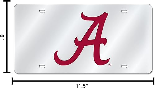 Miniatura 699 de Rico Industries Placa de matrícula de metal con incrustaciones láser de Florida Gators de la NCAA plateado,Alternativo,Negro -,Negro/Plata,Azul,azul