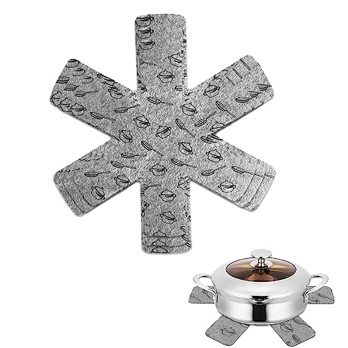 WeddHuis 3 Piezas (26+35+38) cm Protector Sartenes,Juego, Los Separadores Protectores Sartenes/Separador Sartenes Silicona/Disco Son Antideslizantes para Evitar Arañazos o Daños Al Apilar