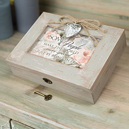 Cottage Garden Make World Special Natural Taupe Wood Locket Music Box Plays What A Wonderful World #TOP5