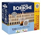 Caffè Borbone Cialde Box 120 Cialde (100 + 20 Omaggio) Miscela a Scelta Caffè Espresso Italiano Compostabile dal Gusto Intenso e Cremoso 864g
