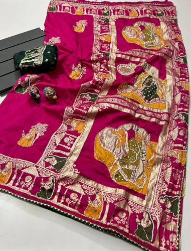 PAREEK COLLECTION moti work silk saree – image 2