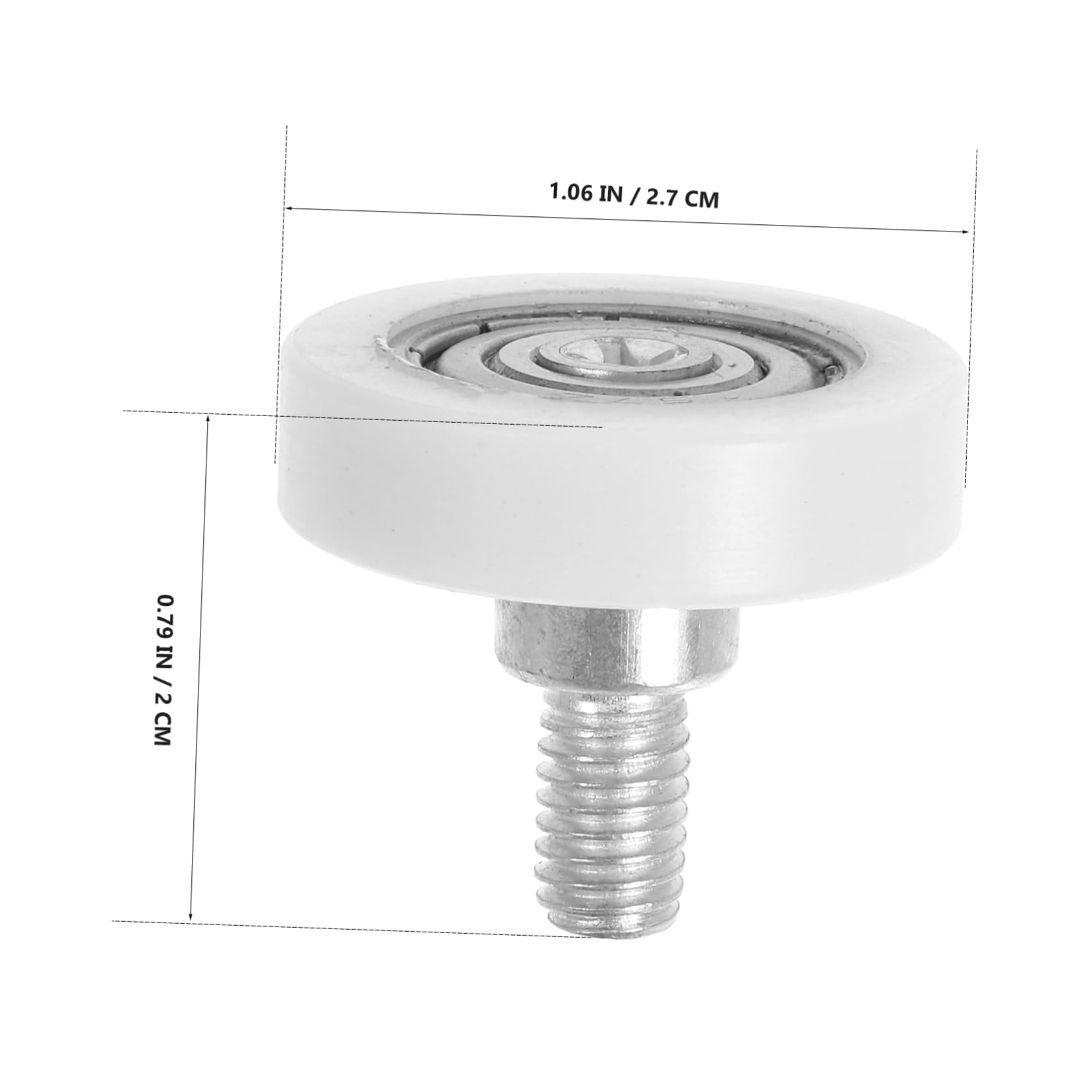 Anneome Heavy Duty Aluminum Pulley Wheel 10pcs Track Wheel Set for Dresser Drawer Smooth Rolling u Pulley for Cabinet