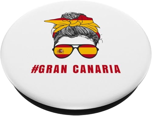 Miniatura 2 de Gran Canaria Spanish Lady Spain Flag PopSockets Swappable PopGrip