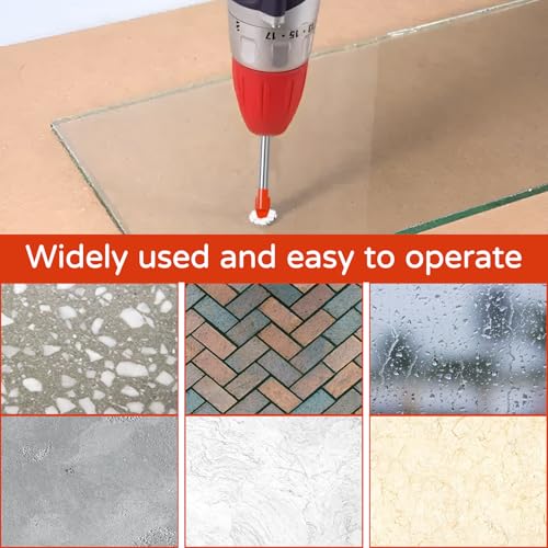 10er-Pack Fliesenbohrer,Glasbohrer Kopf,Fliesenbohrer 6mm,Exzenterbohrer Kopf,Porzellanbohrer FüR Etageren,Geeignet FüR Fliesen,Glas,Aluminium,Keramik,Ziegel,Porzellan,Spiegel,Kunststoff Und Holz