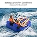 PEAKFLOW Towable Tube,Boat Tube,2 Rider Models,Tubes for Boating,Inflatable Boat Tubes and Towables,EVA Foam Pads and Handles,Swift Connect Rapid Boston Valve, 65x60Inches Inflated,Velocita Series