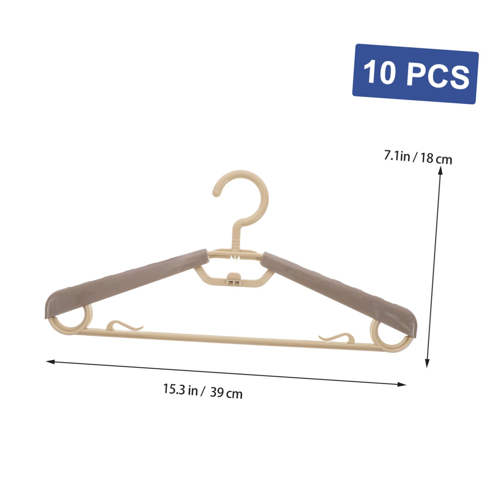 10 pezzi Appendini Regolabili per Grucce Espandibili in Abs Resistenti per Spalline Maglioni e Completi Uomo Armadio Organizzato