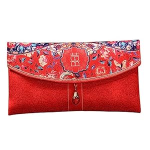 Namoarly Roter Hochzeitsumschlag Geldhalter