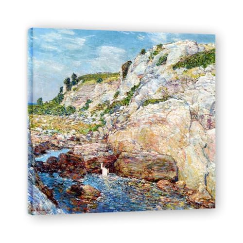 Gorges du Nord-Est Tableau Childe Hassam 60x60cm pour habiller un mur vide
