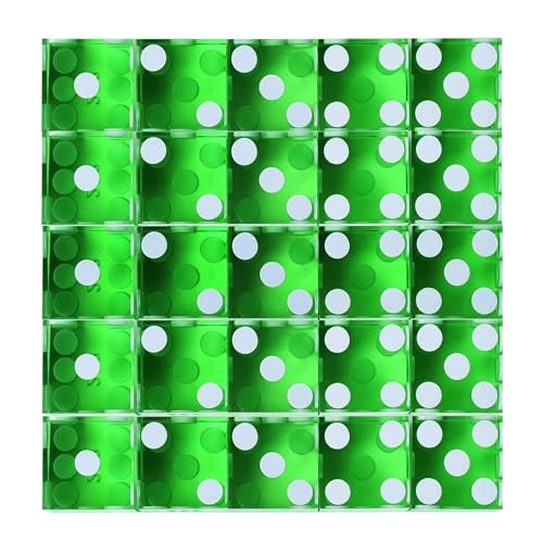 GSE 19mm Casino Craps Dice Set of 25 with Razor Edges