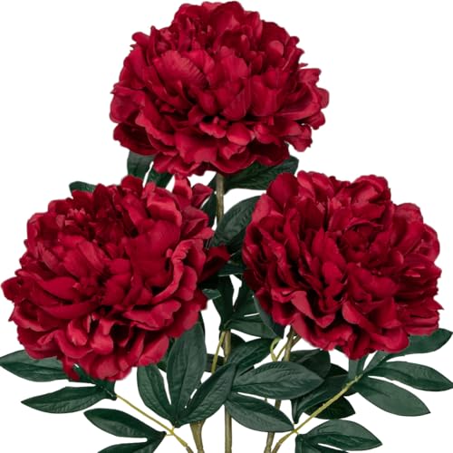 Questo ramo di peonia artificiale deluxe è quasi indistinguibile dalla vera peonia. La peonia è davvero straordinariamente bella ed è stata a lungo un fiore incredibilmente popolare.