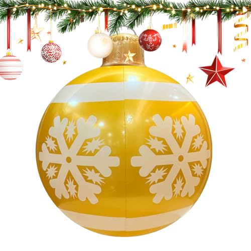 Grandi Palloni Natalizi Gonfiabili | Grandi Decorazioni Natalizie Gonfiabili per Esterni | Decorazioni da Prato Impermeabili per Casa Party Giardino Balcone Negozio Portico Terrazzo