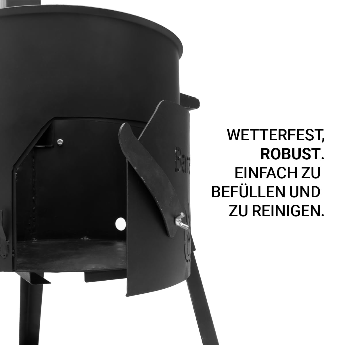 Utschak Feuerofen mit Abzugsrohr Uchag Grillen & Kochen mit Outdoorküche (Utschak M - mit 12 Liter Kazan)