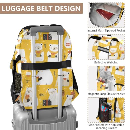 Mochila de trabajo para mujer Sun Bear con compartimento acolchado y equipaje integrado 4