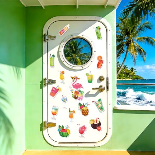 12 imanes decorativos tropicales con flamencos para verano miniatura 2