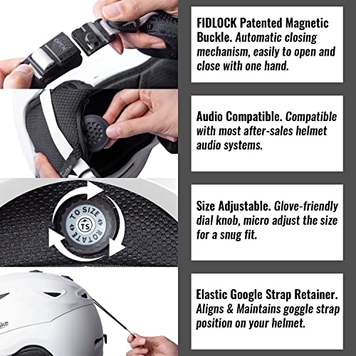 image for TurboSke Ski Helmet - Active Ventilation Audio Compatible Snow Sports 