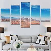SIGNWIN 5 Panel Canvas Wall Art Rocky Views for Home Decorations Ready to Hang - 60