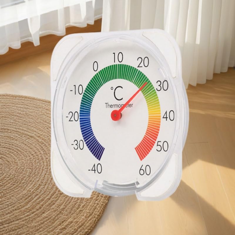 Thermometer Outdoor Temperature Gauge Wall Mounted Window Type Measuring Dial