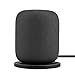 Produktbild PINHEN Standfuß kompatibel mit HomePod aus Kunstleder - HomePod Base Halter Standfuß rutschfeste Unterlage Edelstahl Schutzfuß für Homepod Intelligente Lautsprecher (Grey)