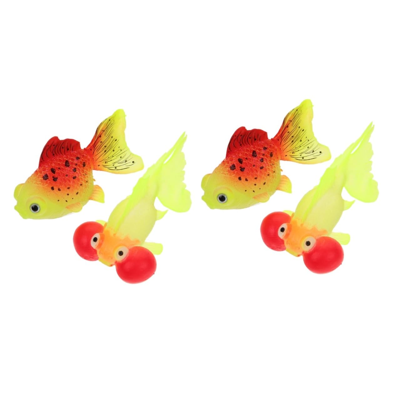 Amazon.co.jp: 4 個 人工金魚 浮いて動く金魚 シミュレーション魚