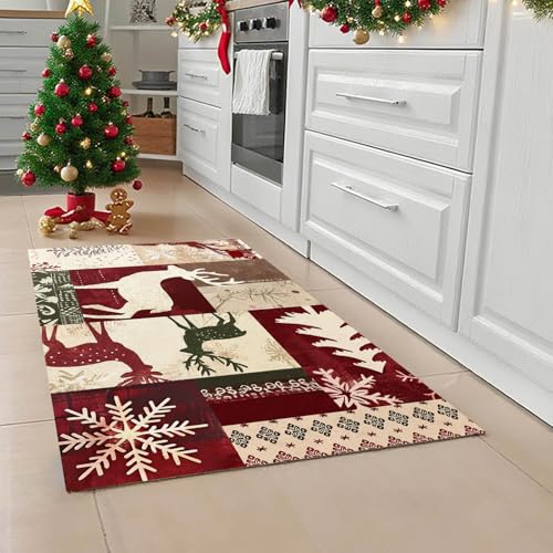 Tapete navideño lavable 2x3 pies antideslizante miniatura 5