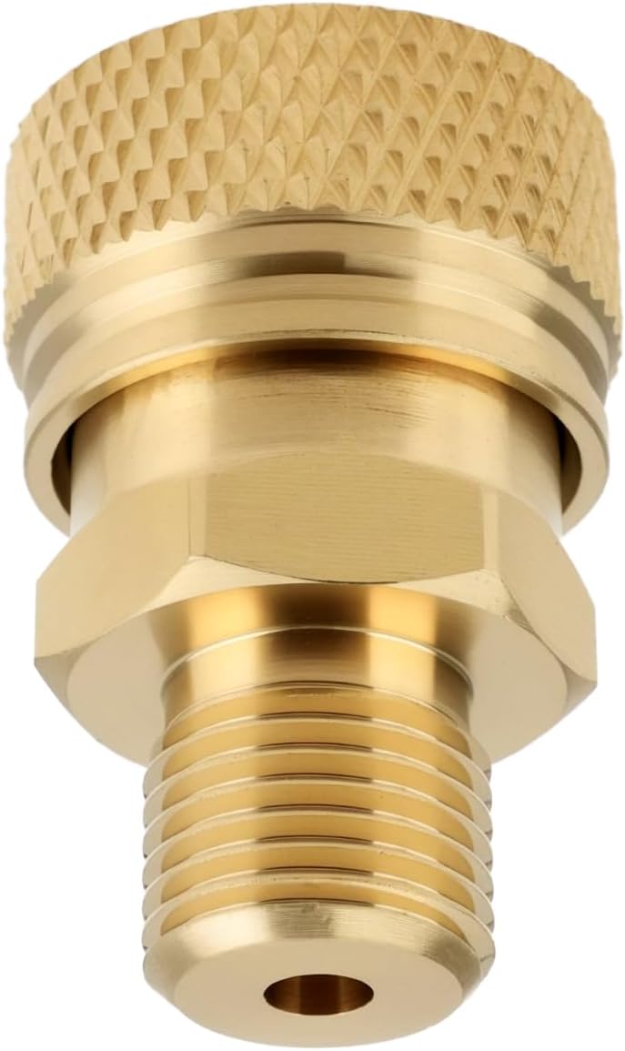 eMagTech 1/8 BSPP Male Thread Quick-Disconnect Plug Adapter 8MM Brass Quick Connect Female Connector for PCP Air Guns 26.5x18x14mm