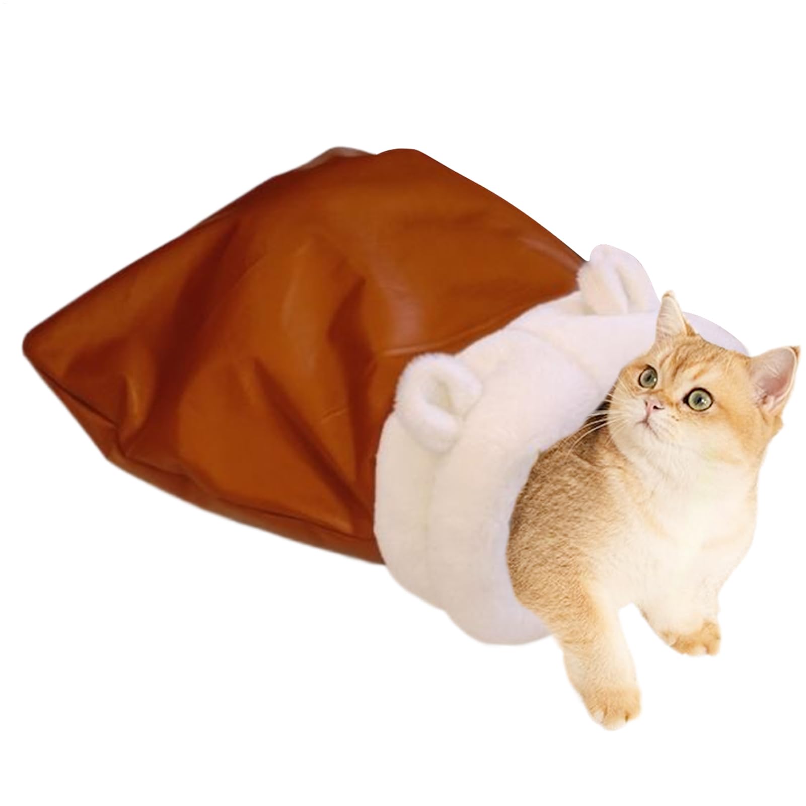 Nid pour chat peluche et cuir synthétique de qualité supérieure
