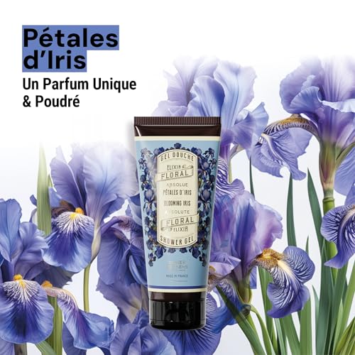 Image of Panier des Sens Iris Body Wash, French Shower Gel, 6.8 fl oz | Vegan Body Wash | 96% Natural-Origin Ingredients | Gentle Daily Cleansing | Long-Lasting Fragrance | Soft Skin Feel