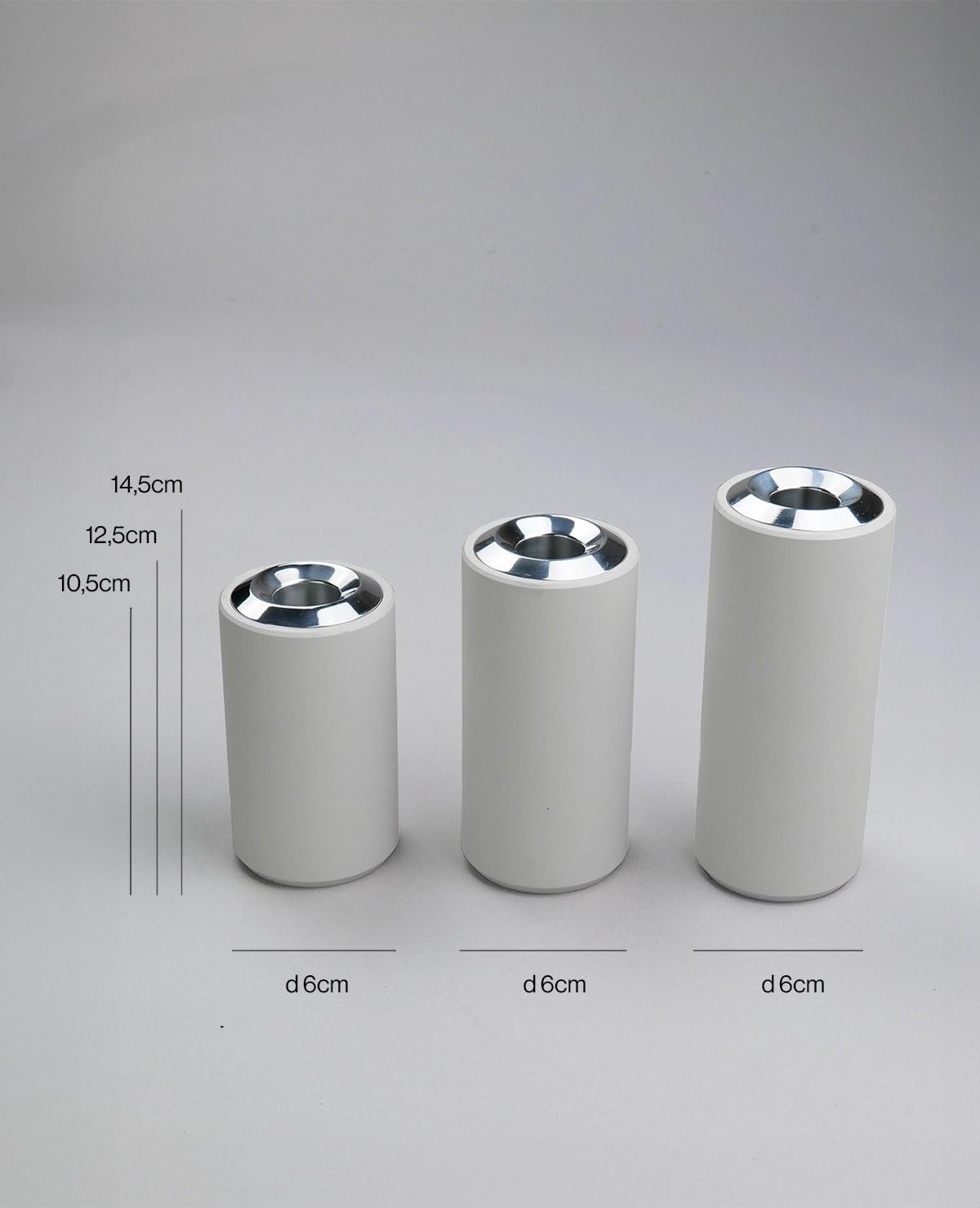 Kerzenständer Metall 3er-Set – Minimalistischer 2-in-1 Kerzenhalter für Stabkerzen & Teelichter, pulverbeschichtet & Kratzfest, Design Aluminium Set Twist von Siqual Design (Schwarz)