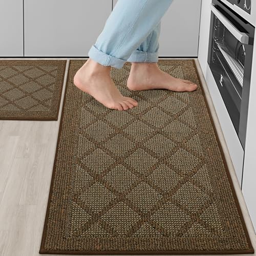 Cosy Homeer 2-Piece Kitchen Mats, Non-Slip Runners