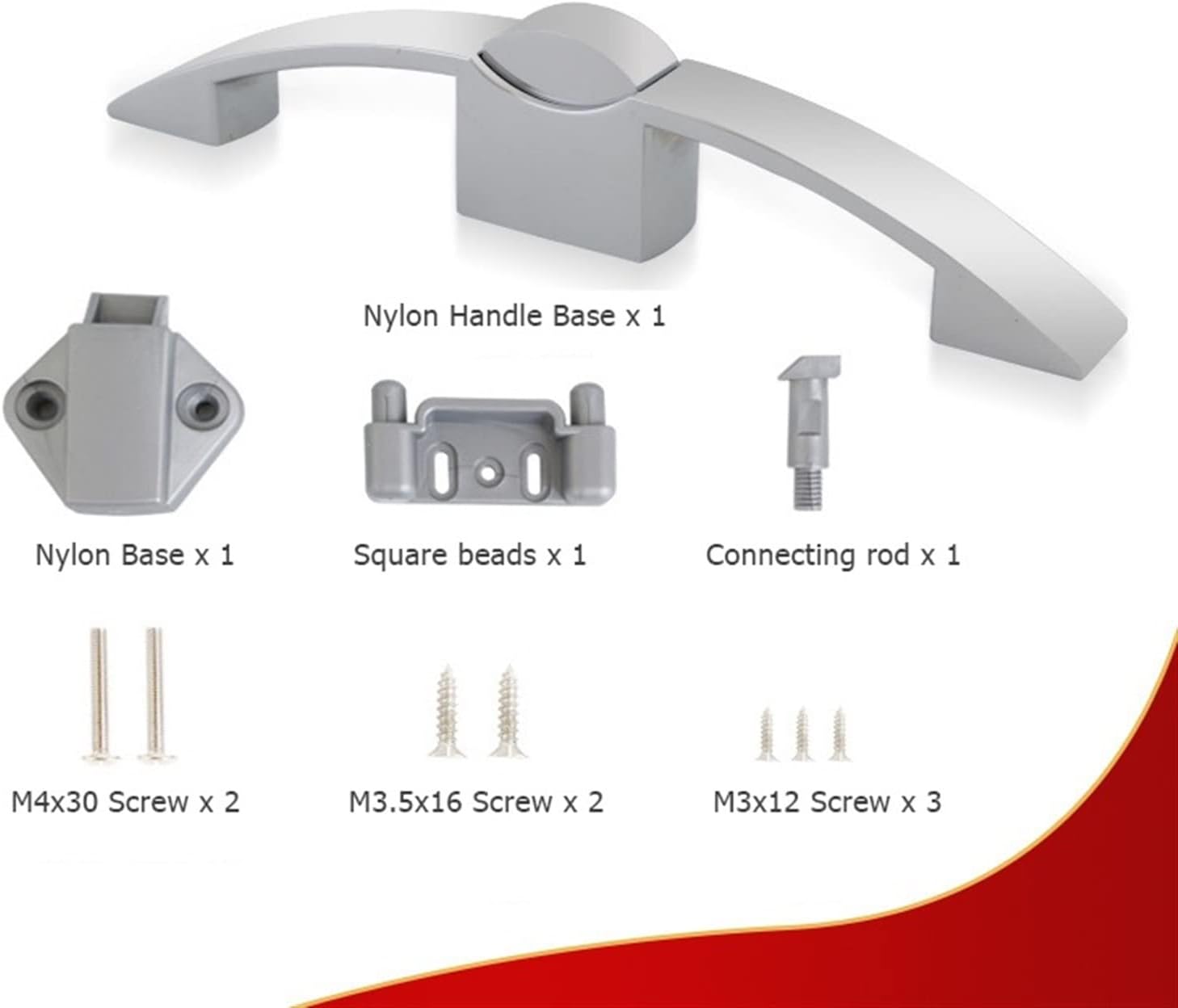 Camper Car Push Lock with Handle RV Caravan Boat Motor Home Cabinet Drawer Latch Button Locks for Furniture Handle 1Pcs (Color : Brushed Silver 128mm)