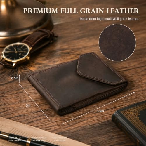 SAUCLW Vertical RFID Blocking Wallet