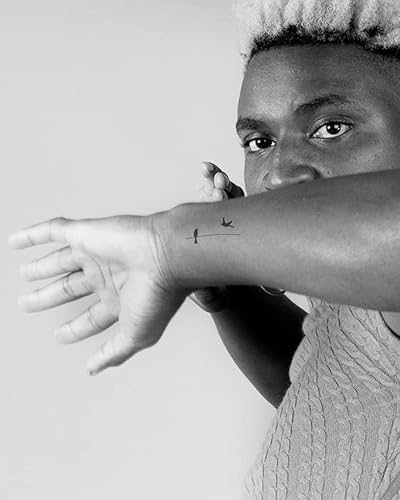 Inkbox Temporary Tattoos, Semi-Permanent Tattoo, One Premium Easy Long Lasting, Water-Resistant Temp Tattoo With For Now Ink - Lasts 1-2 Weeks, Birds Tattoo, Avium, 3 X 3 In #TOP1