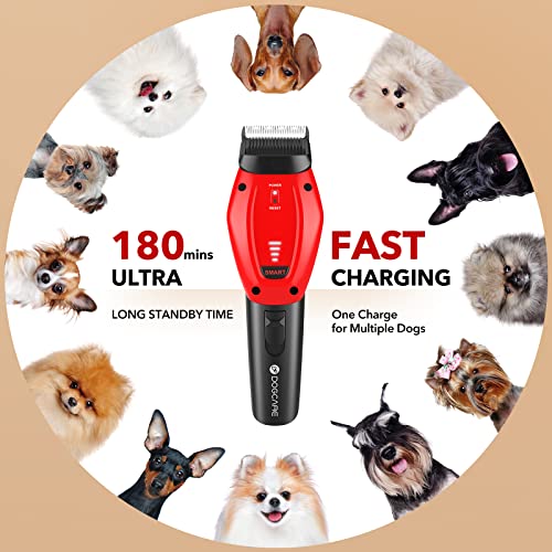DOG CARE Dog Grooming Kit, Smart 3-Mode, Heavy-Duty Dog Grooming Clippers withRechargeable 180-mins Battery, Cordless… - Image 5