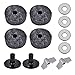 Cymbal Washer Set Drum Cymbal Sleeve + 4Pcs 4cm Drum Felt Washer + 2Pcs Wing Nut 4Pcs Metal Pad Set for High Performance Accessories