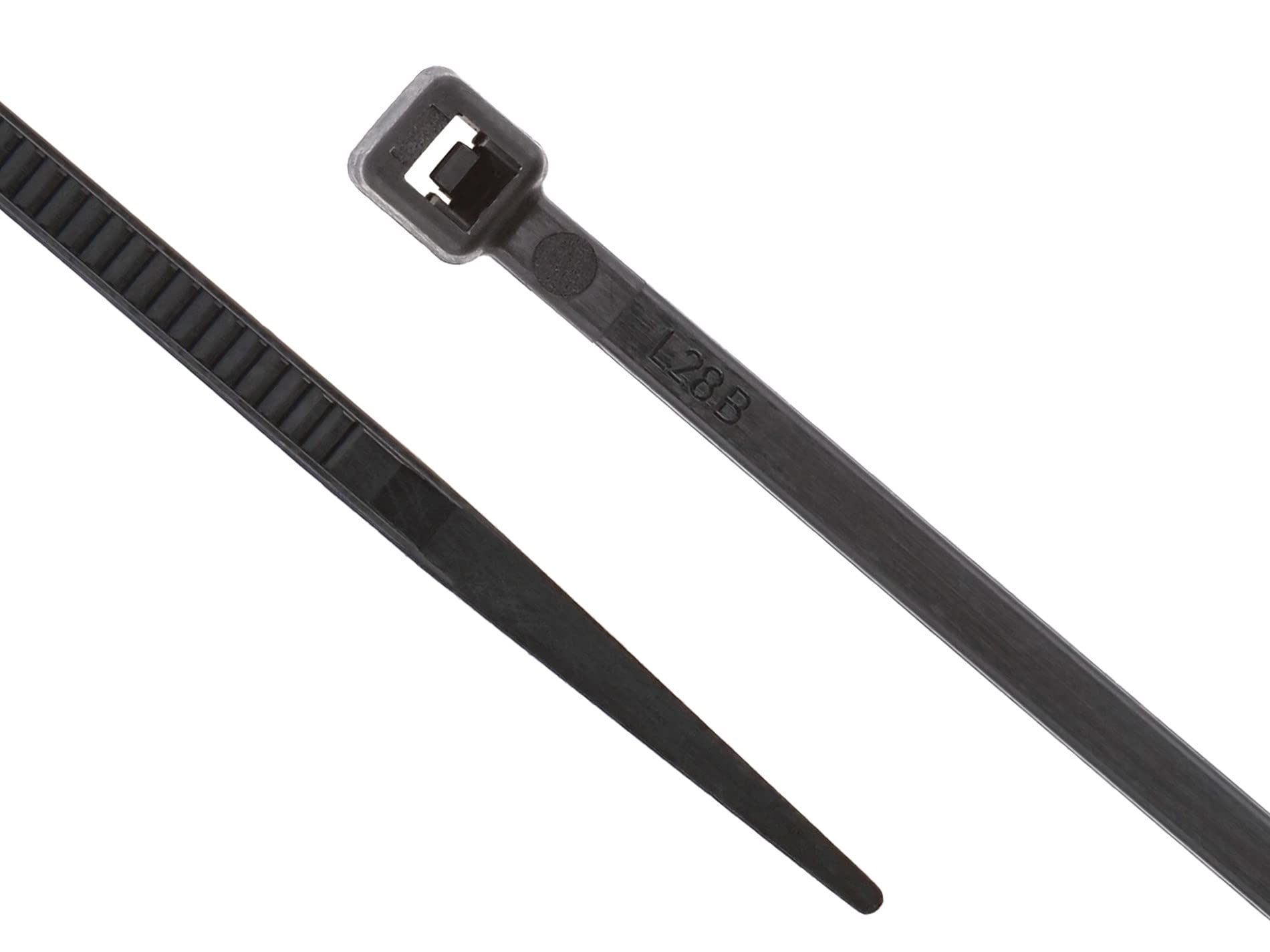 Secure - Fascetta stringicavo in nylon, 20,3 cm, UV, 8,2 kg, confezione da 100