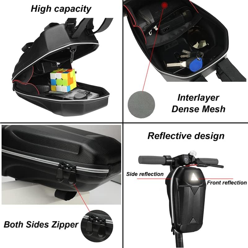 WILD MAN Electric Scooter Bag Hangs Carrying Phone holder Accessories Waterproof for Xiaomi Scooter Front Bicycle Bag 4L 5L 6L (A3-1)