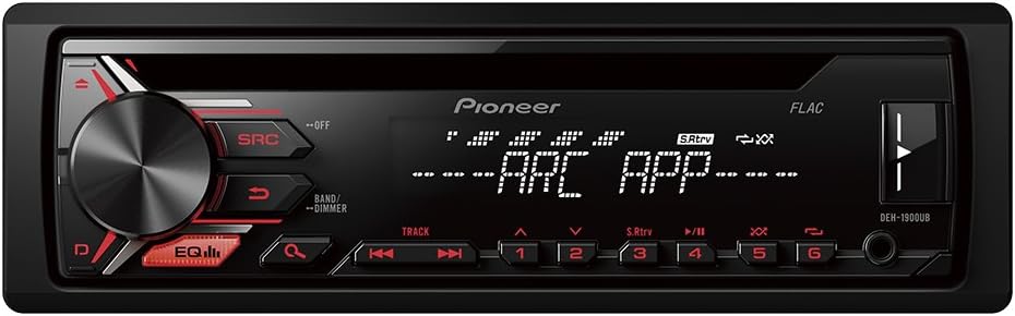 Pioneer DEH-1900UB Car Stereo with RDS Tuner, CD, USB and Aux-In
