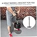 Toddmomy Material Barbell Slice Rod Holder Home Exercise Equipment Fitness Equipment Accessories Dumbbell Rack