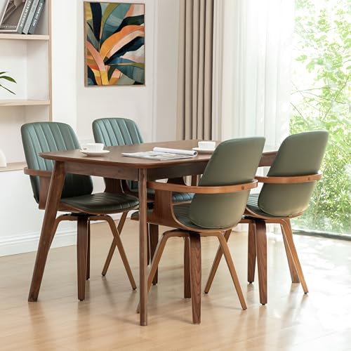 WUPOTO MCM Dining Chairs, Set of 4 Mid Century Modern