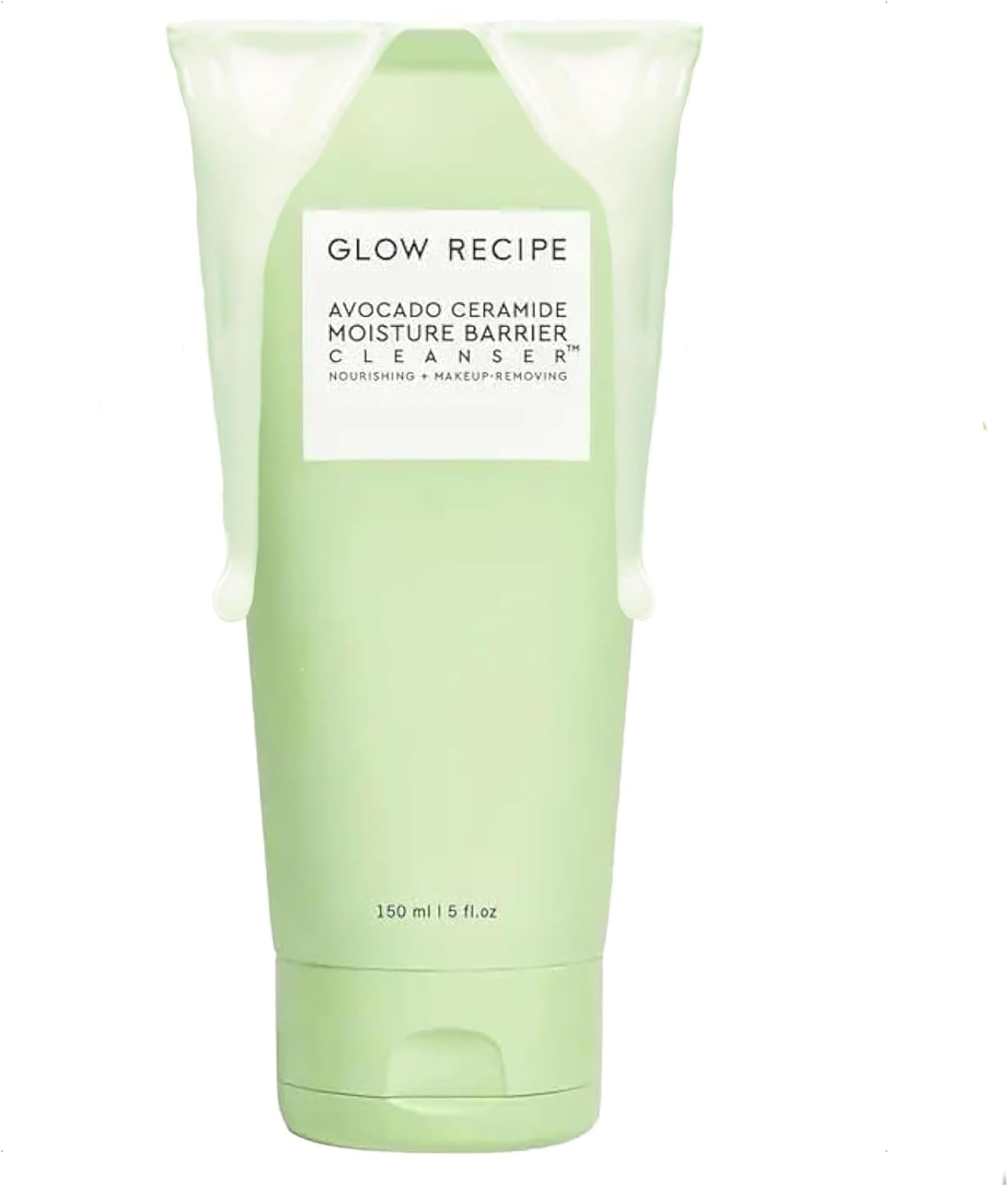 Avocado Ceramide Facial Cleanser, Korean Double Cleanse Second Step, Hydrating Gel-to-Foam Face Wash for Dry Skin, Barrier Support, Hyaluronic Acid + Colloidal Oatmeal (150ml)