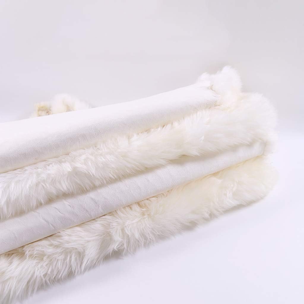 高級ラウンドシープスキンシートクッション - 柔らかくふわふわのウールチェアパッド 滑り止めシープスキン オフィスや車に最適 究極の