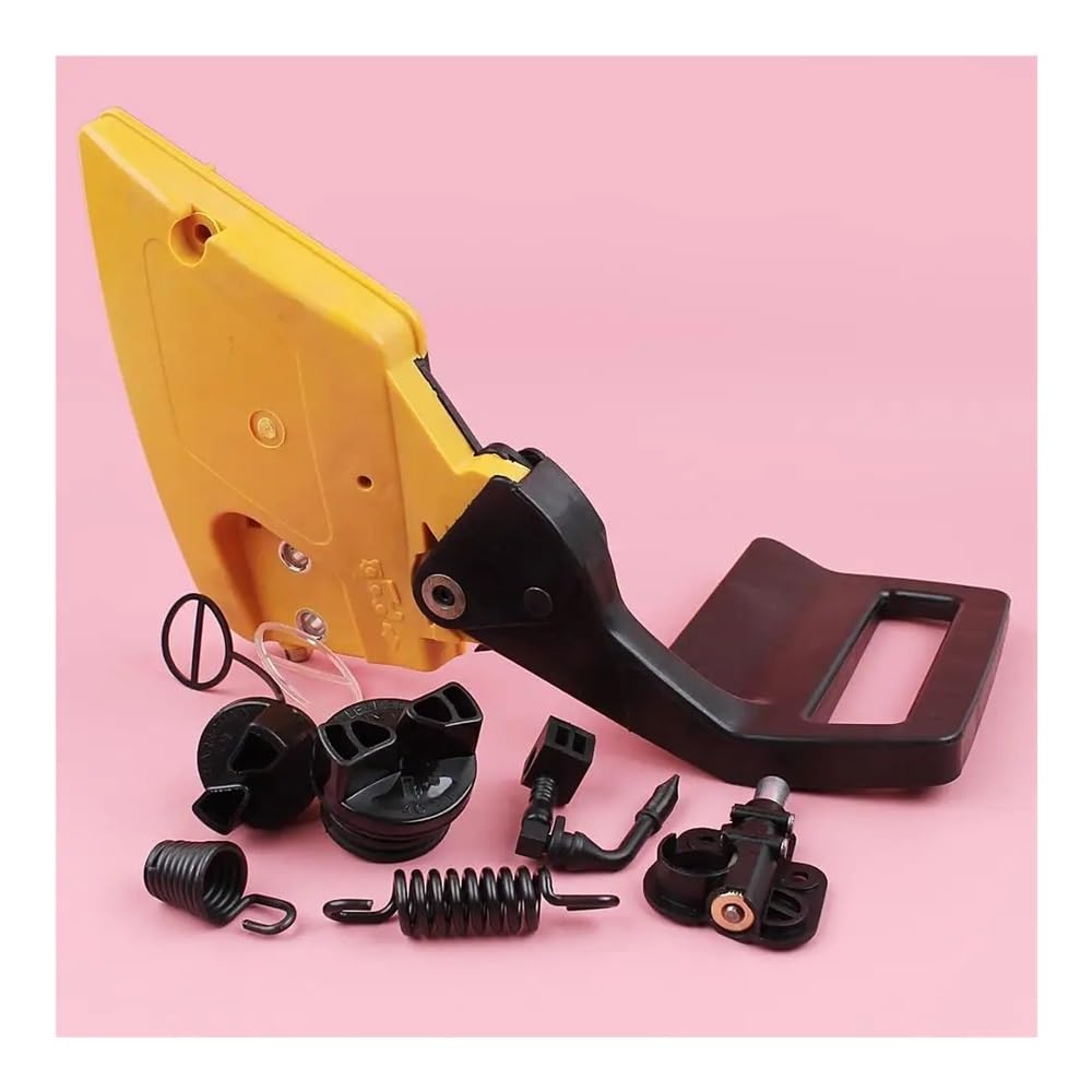Kit de Aceite de Cubierta Protectora de Mano de Freno Apto for Piezas de Motosierra 350 351 con Tapa de Aceite de Combustible, repuestos de Motosierra con Resorte de Choque