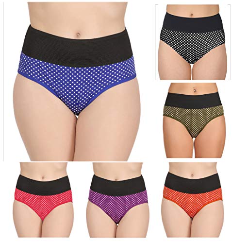 Image of Fashion Comfortz Women Cotton Panties Color May Vary, M, Multicolour