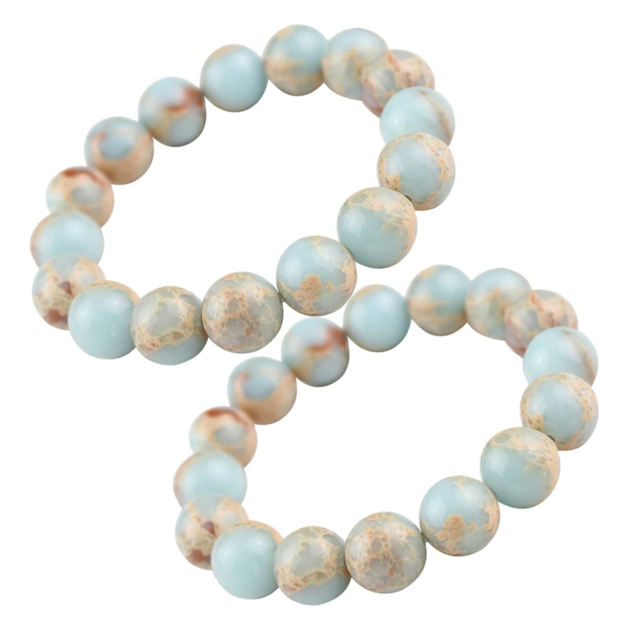 CCXXYGWJ Schmuck Blaues Armband Perle Mädchen Perlen Natürliche Miss Runde Perlen