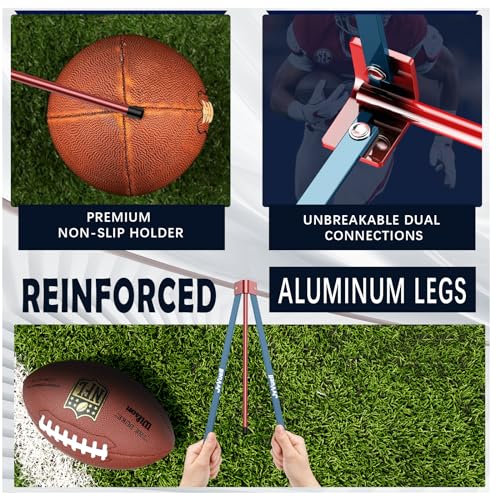 image for JvVuell Football Kicking Holder Tee, Metals - Field Goal Kickoff Train