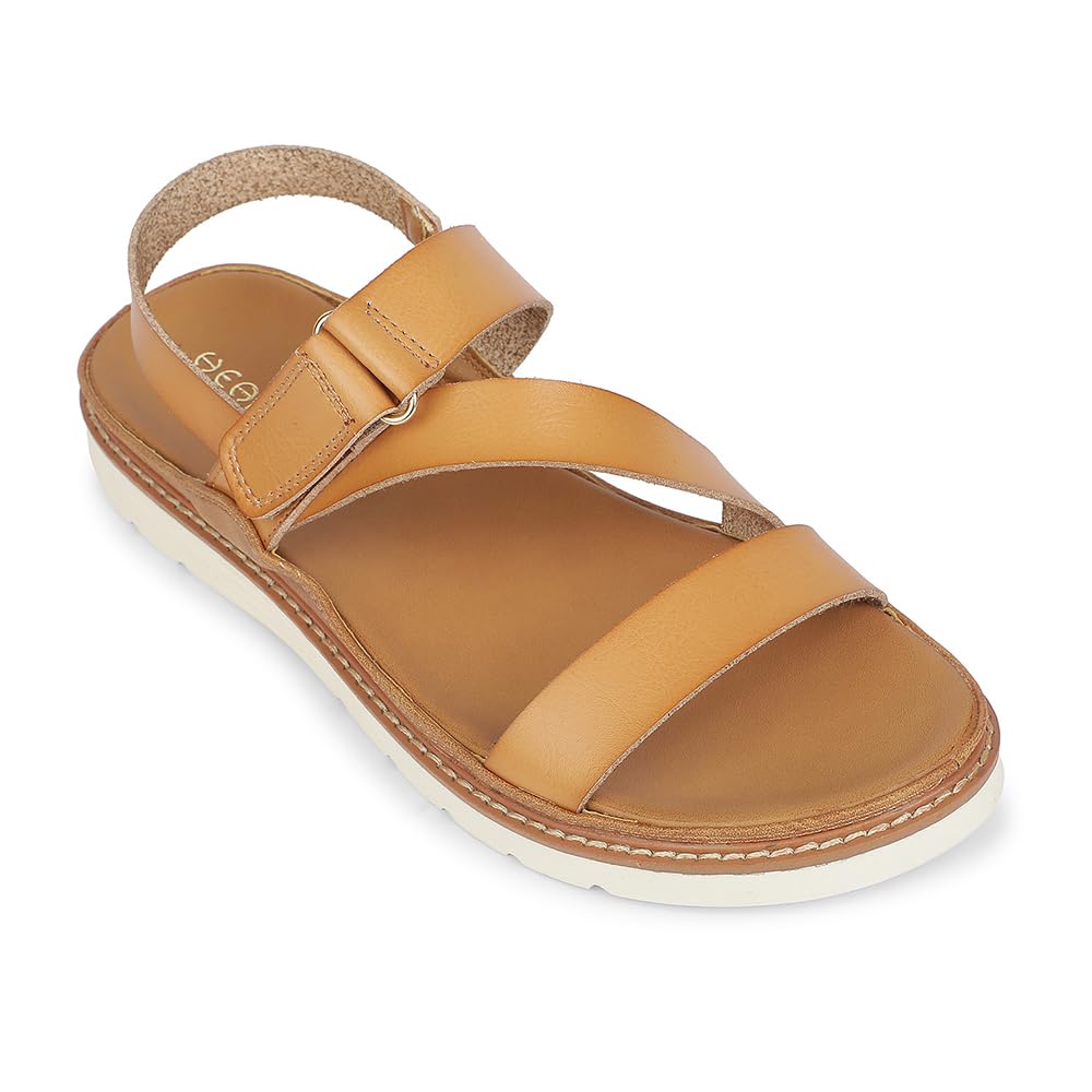 liberty Healers ZQ-HDSN-07 Tan Fashion Sandal for Women-picture-15