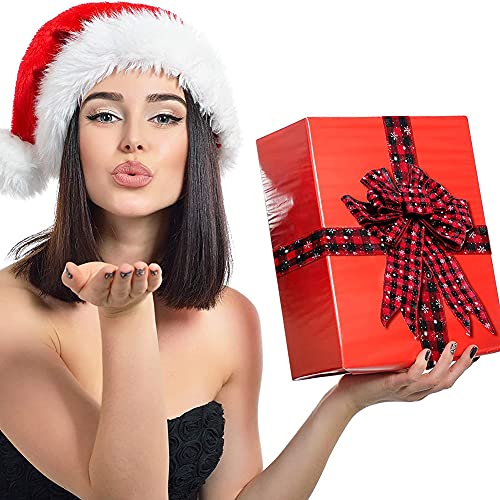 3 rotoli di nastri natalizi in tela da sacchi, a