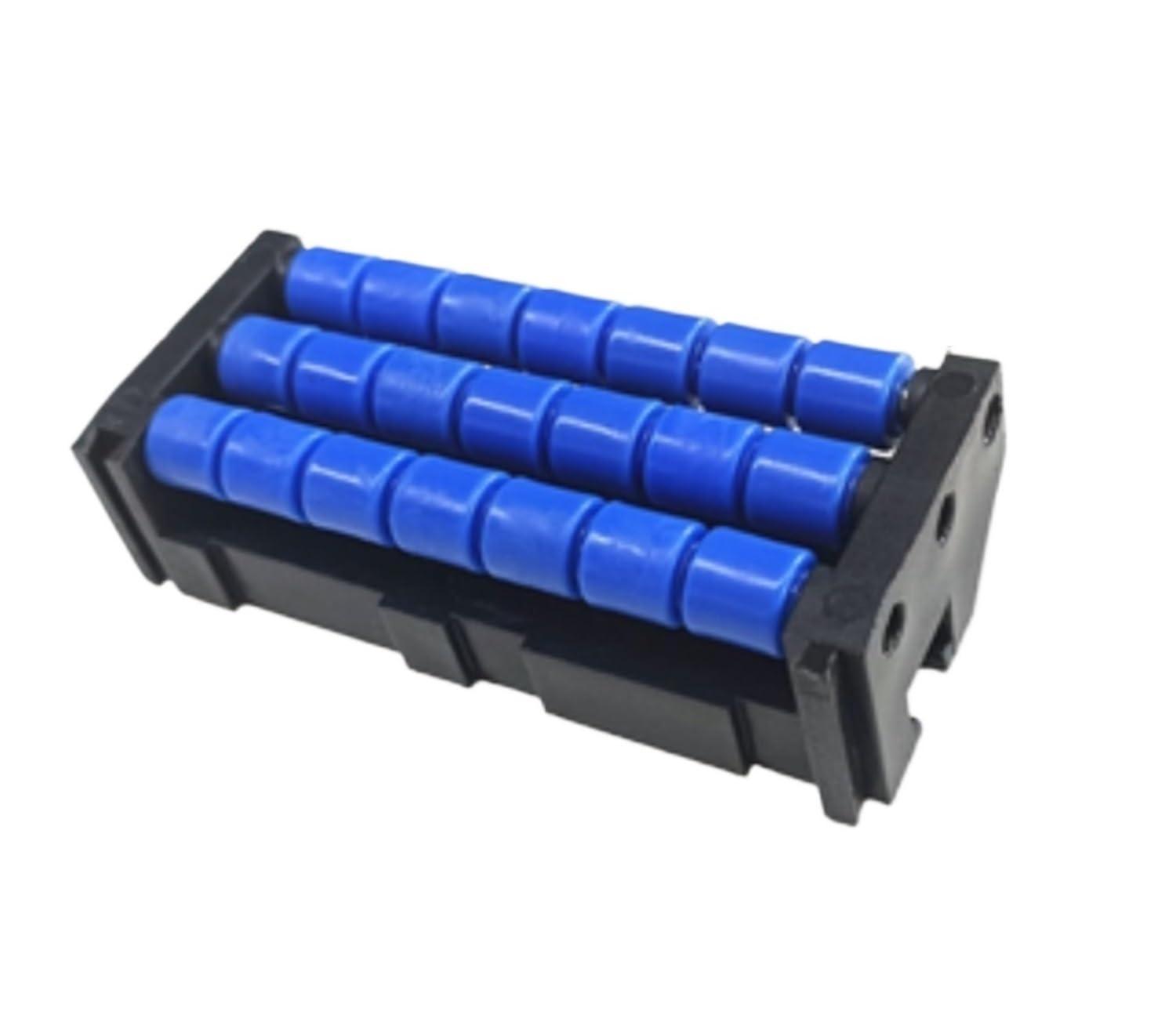 4pcs Width:85mm B-Shaped Conveyor Plastic Chain Plate Conveyor Line Ball Transition Plate(Blue)