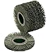 CS Unitec | PTX Bristle Wheel | Elastic Nylon Brush Metal Grinder Tool Attachment| 4" Diameter x 1" Wide